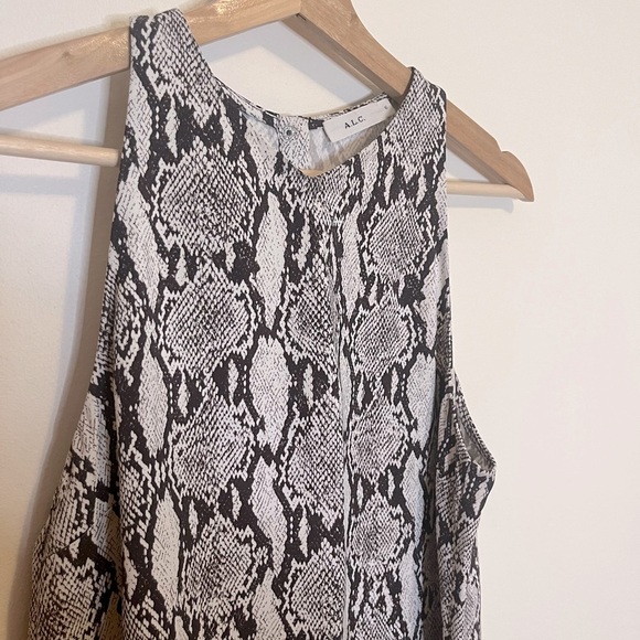 A.L.C. Anise Snake Print Sleeveless Blouse - Picture 5 of 11